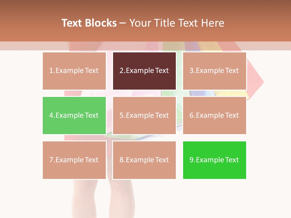 Smiling Purchaser Red PowerPoint Template