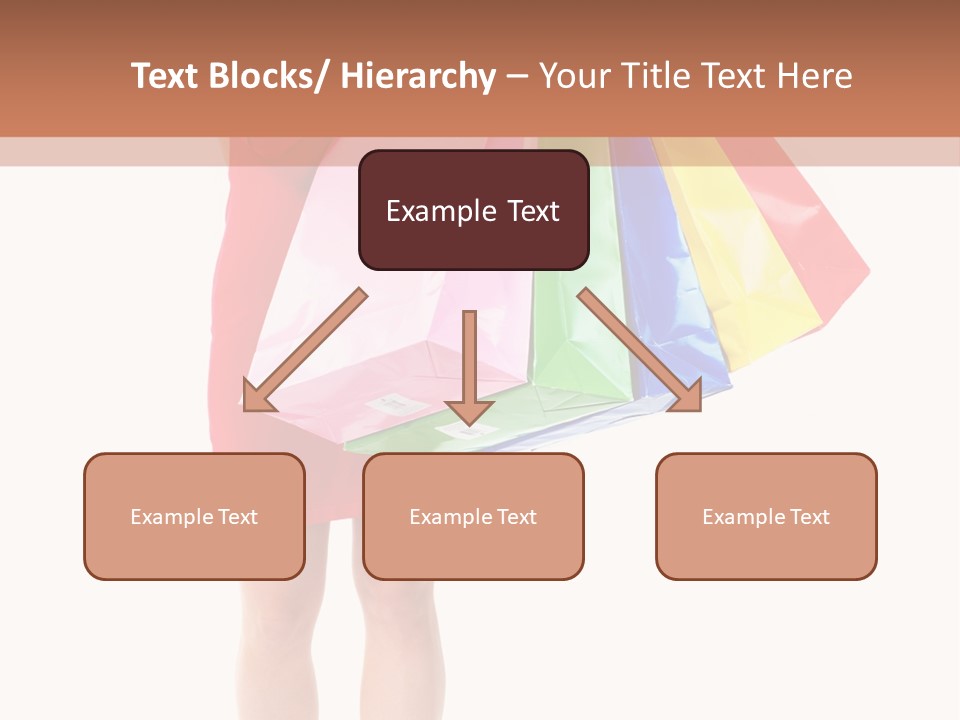 Smiling Purchaser Red PowerPoint Template