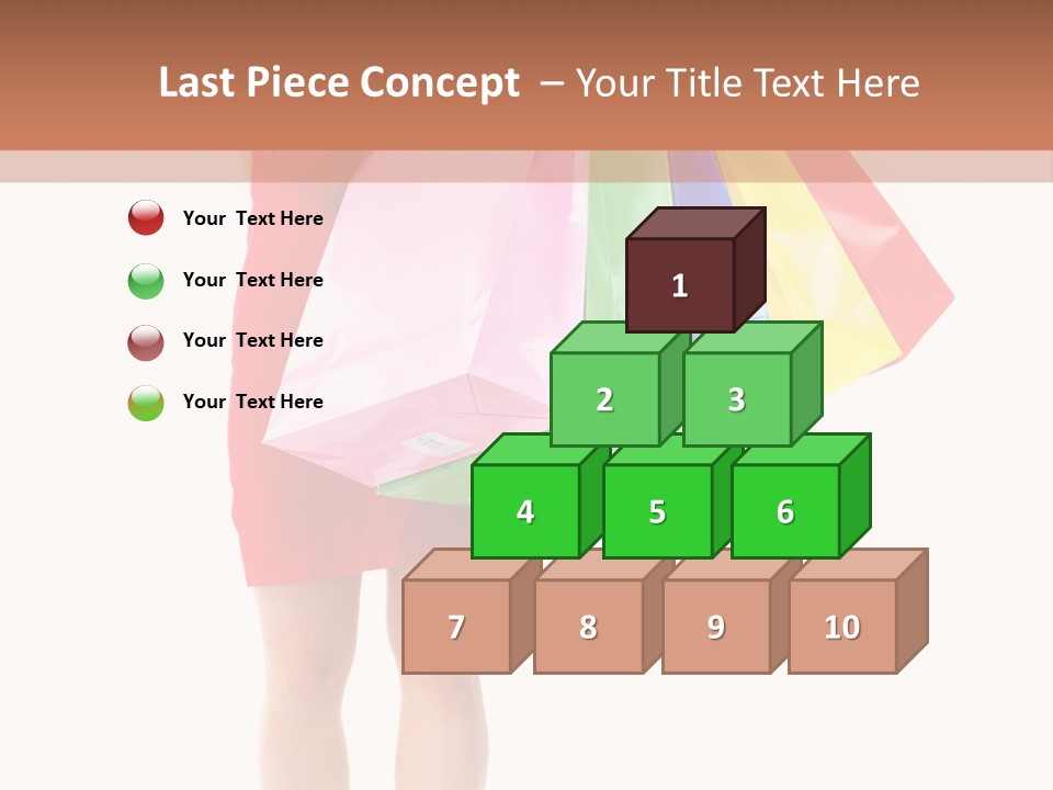 Smiling Purchaser Red PowerPoint Template