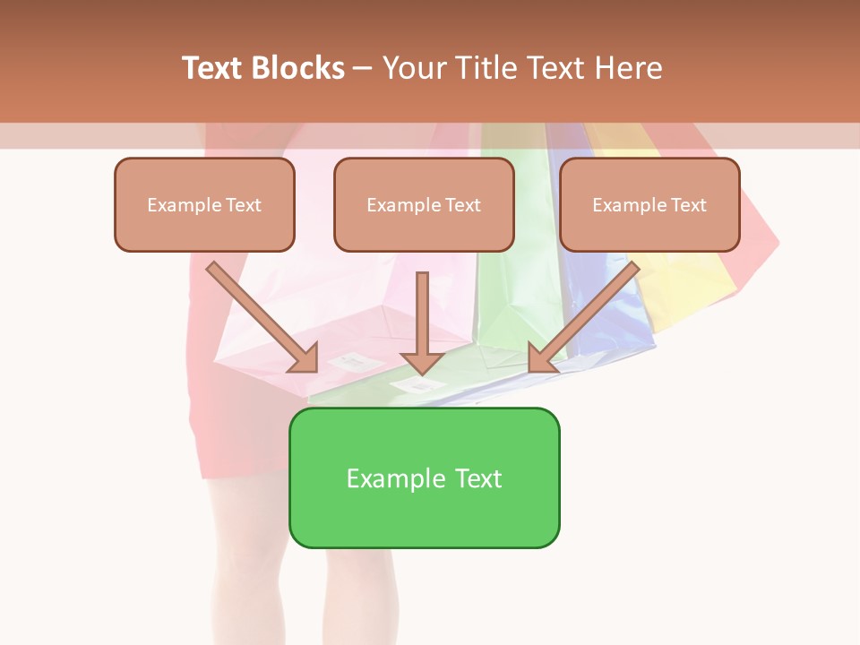 Smiling Purchaser Red PowerPoint Template