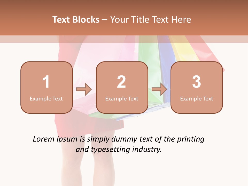 Smiling Purchaser Red PowerPoint Template