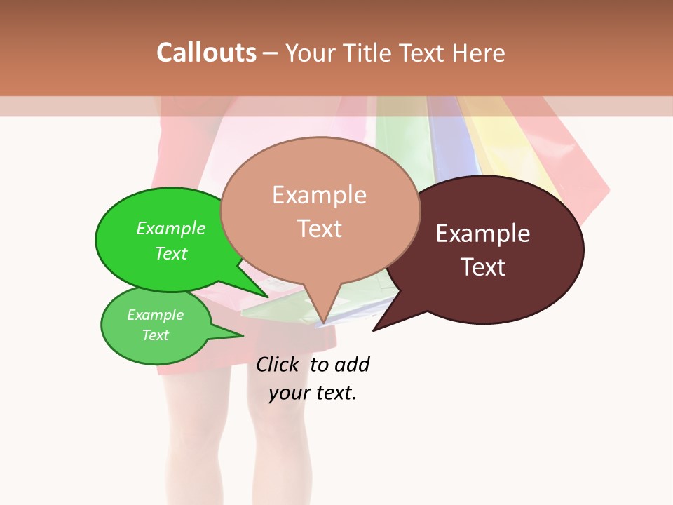 Smiling Purchaser Red PowerPoint Template