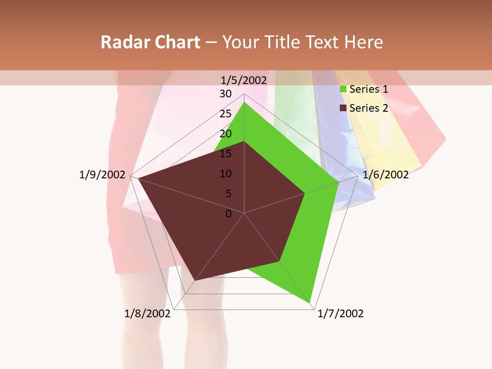 Smiling Purchaser Red PowerPoint Template