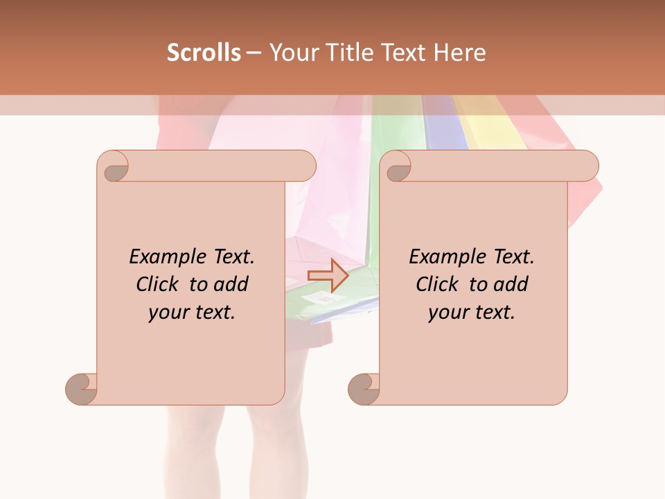 Smiling Purchaser Red PowerPoint Template