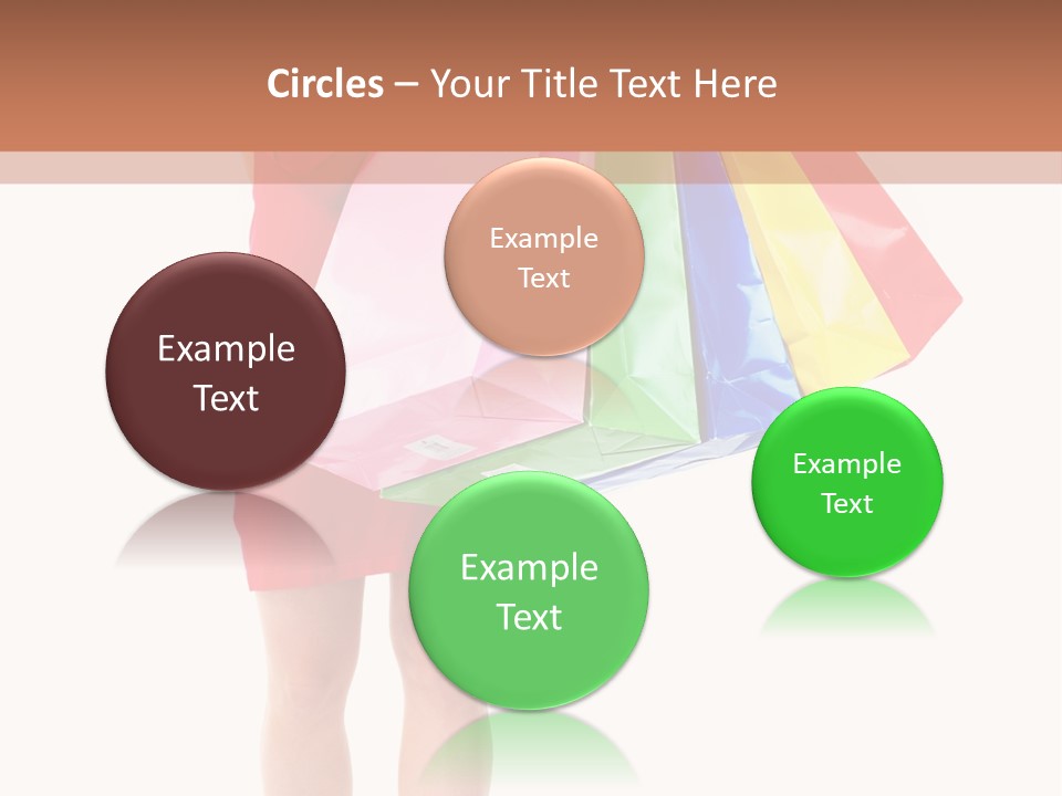 Smiling Purchaser Red PowerPoint Template