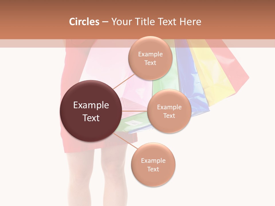 Smiling Purchaser Red PowerPoint Template