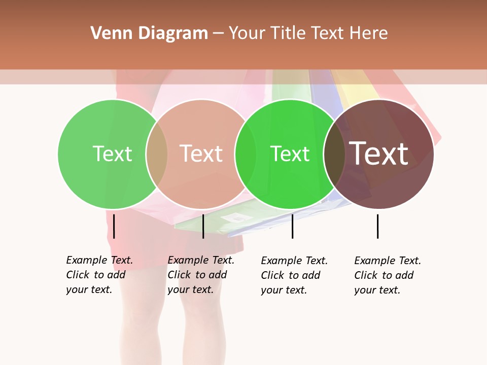 Smiling Purchaser Red PowerPoint Template