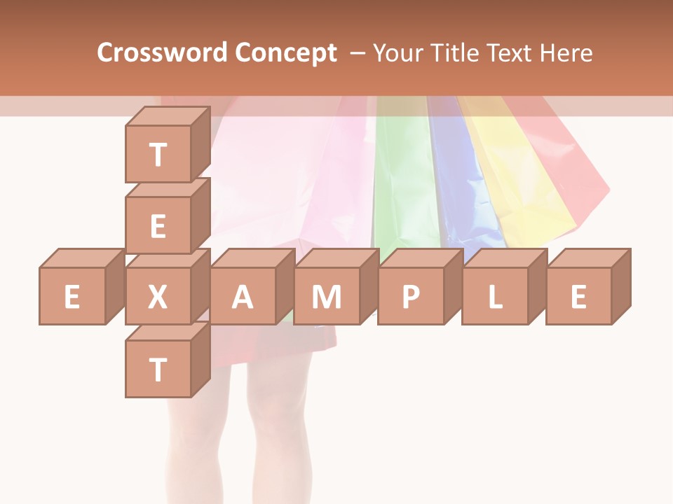 Smiling Purchaser Red PowerPoint Template