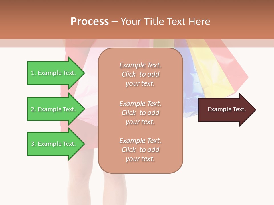 Smiling Purchaser Red PowerPoint Template