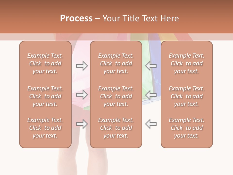 Smiling Purchaser Red PowerPoint Template