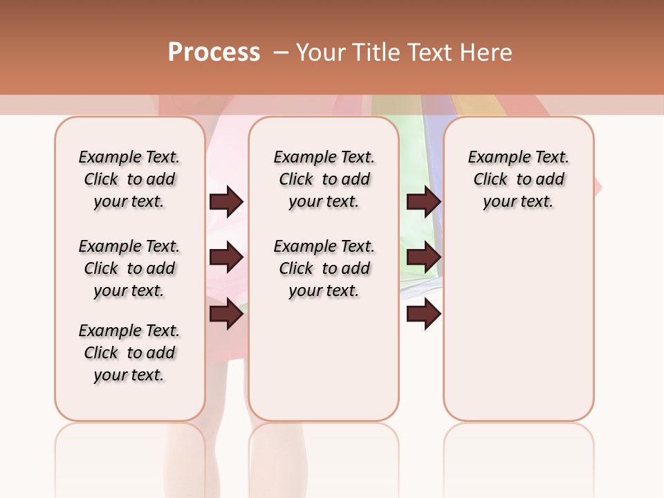 Smiling Purchaser Red PowerPoint Template