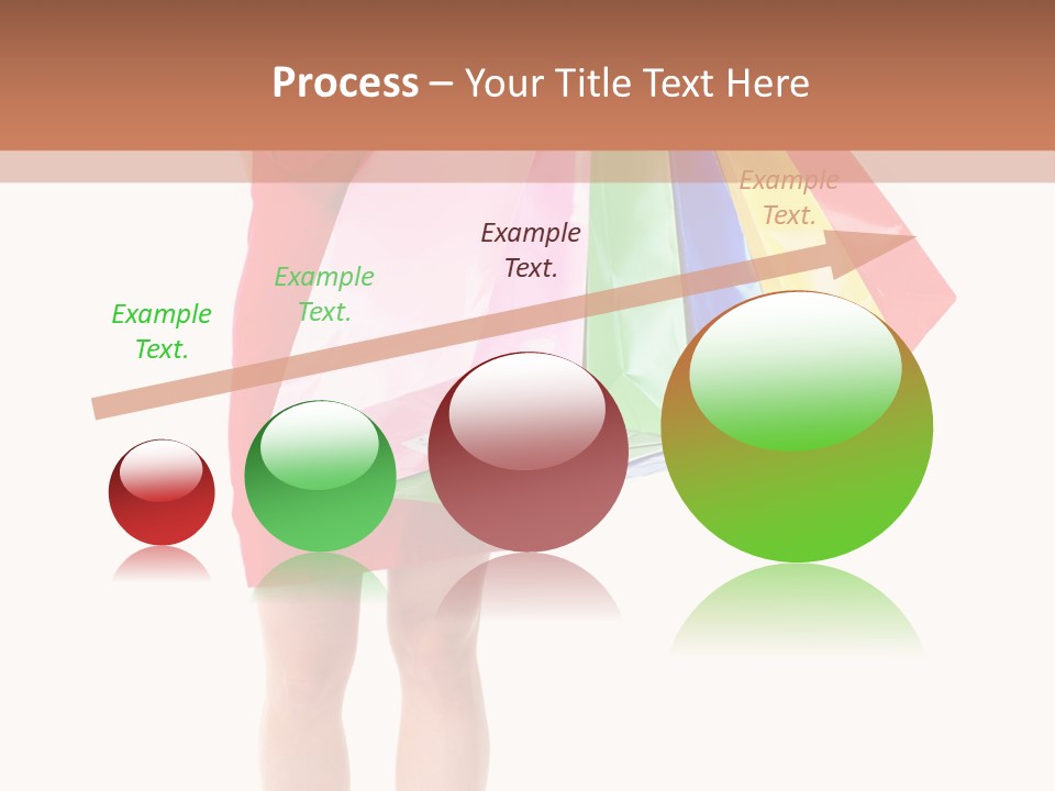 Smiling Purchaser Red PowerPoint Template