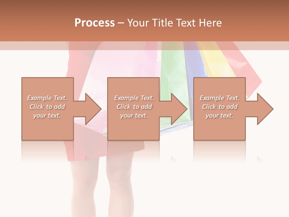 Smiling Purchaser Red PowerPoint Template