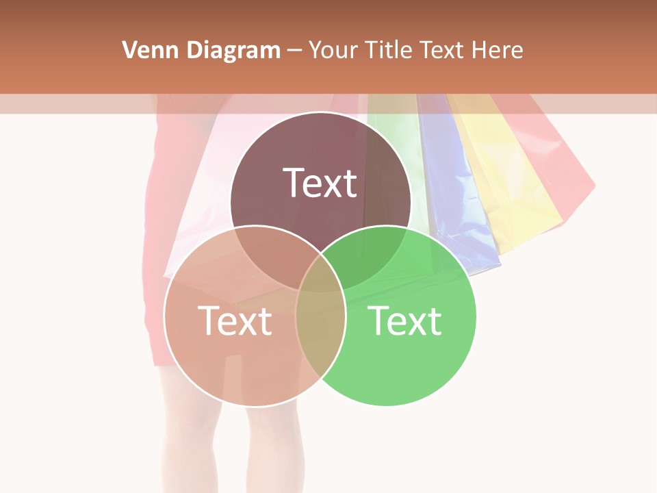 Smiling Purchaser Red PowerPoint Template