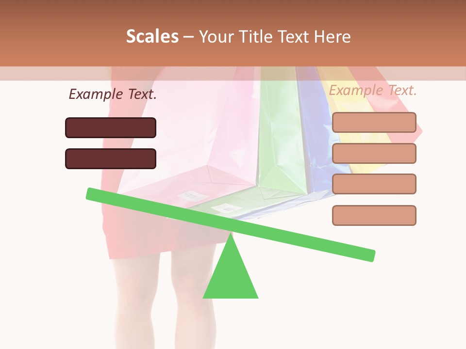 Smiling Purchaser Red PowerPoint Template