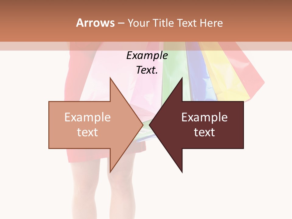 Smiling Purchaser Red PowerPoint Template