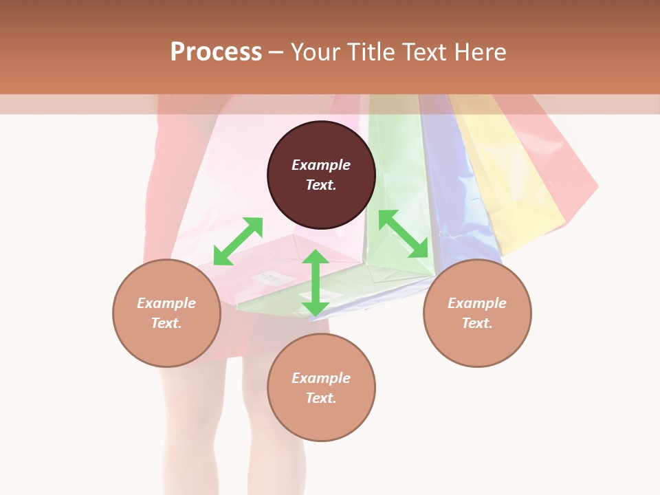 Smiling Purchaser Red PowerPoint Template