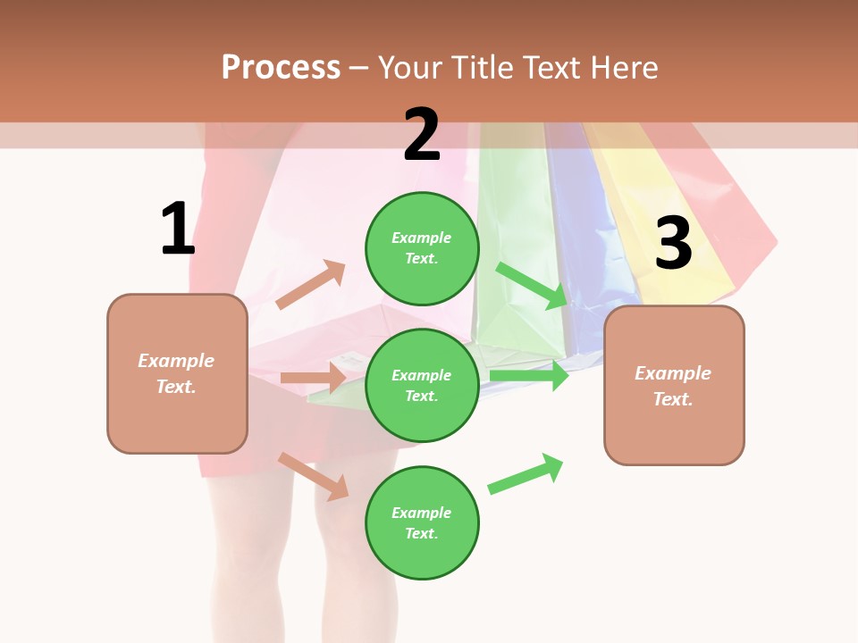 Smiling Purchaser Red PowerPoint Template