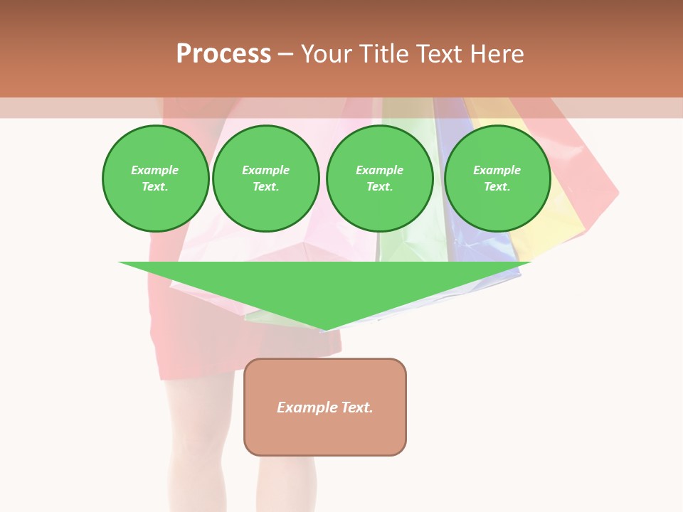 Smiling Purchaser Red PowerPoint Template