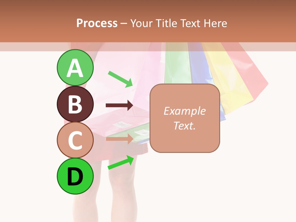 Smiling Purchaser Red PowerPoint Template