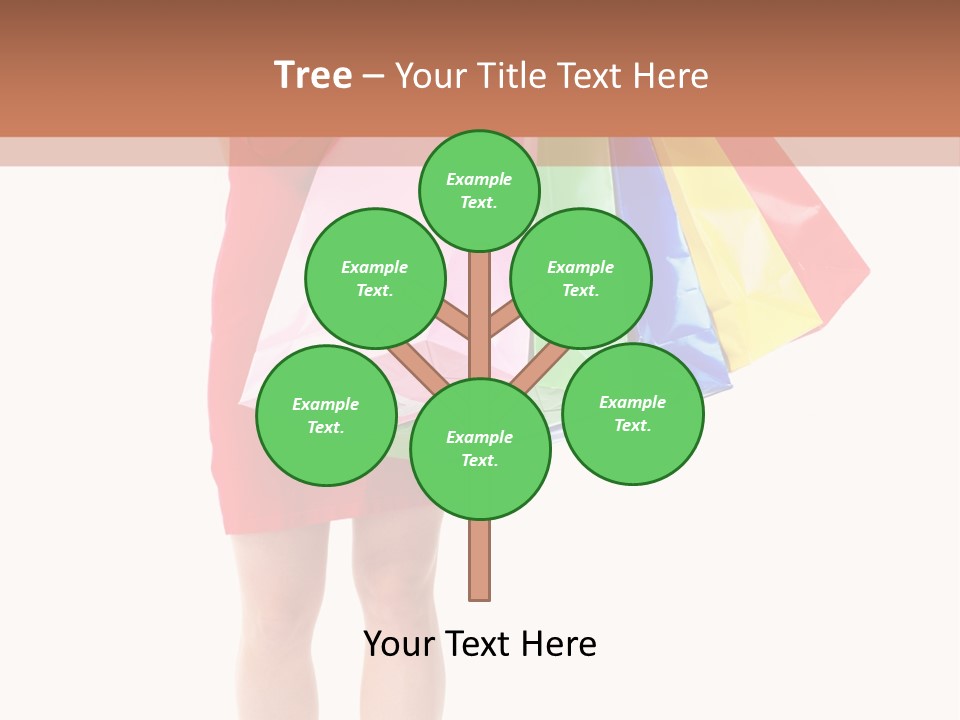 Smiling Purchaser Red PowerPoint Template