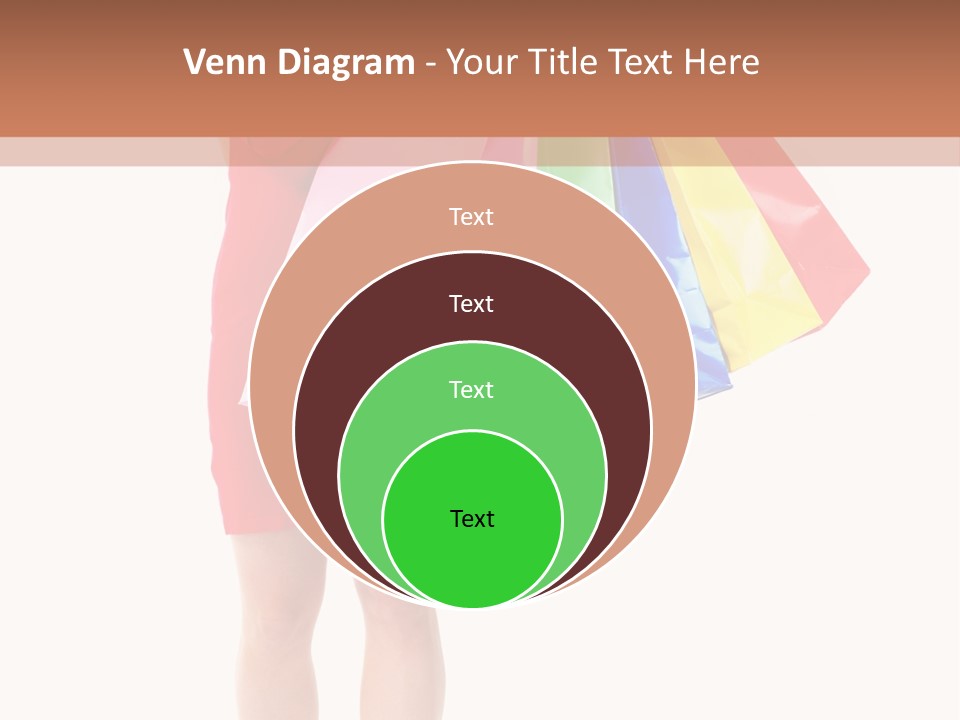 Smiling Purchaser Red PowerPoint Template