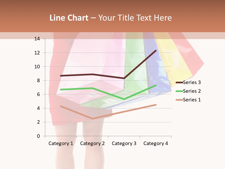 Smiling Purchaser Red PowerPoint Template
