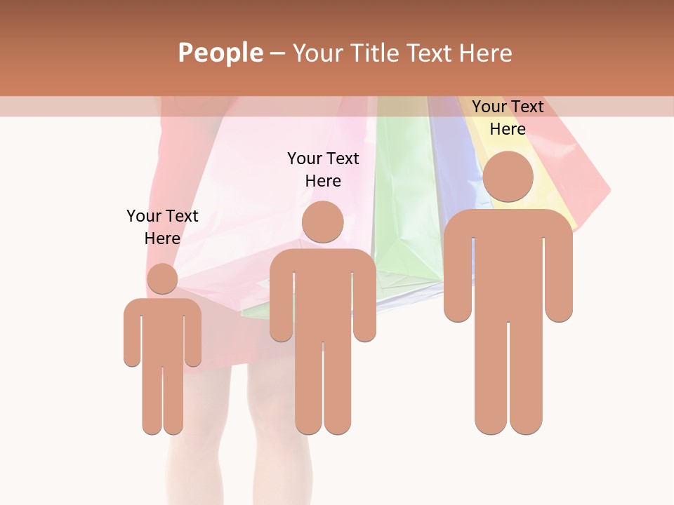 Smiling Purchaser Red PowerPoint Template