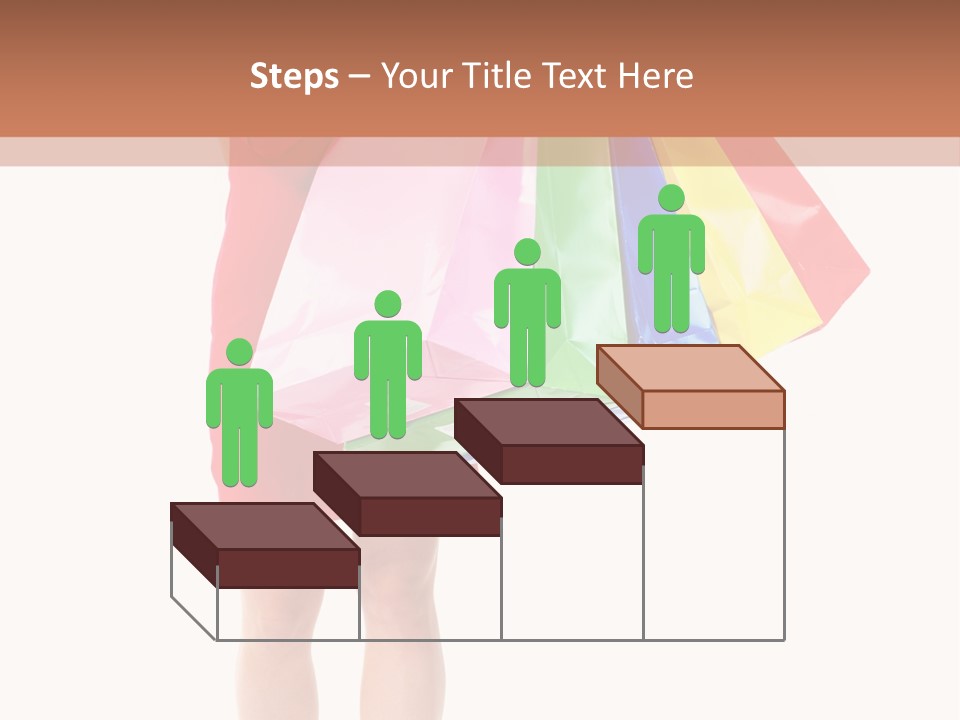 Smiling Purchaser Red PowerPoint Template