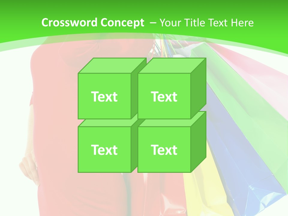 Bag Market Laughing PowerPoint Template