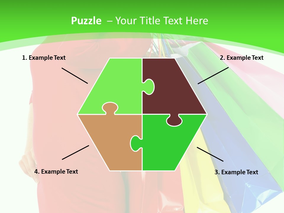 Bag Market Laughing PowerPoint Template