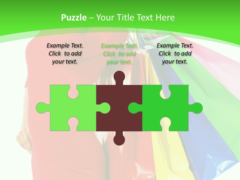 Bag Market Laughing PowerPoint Template