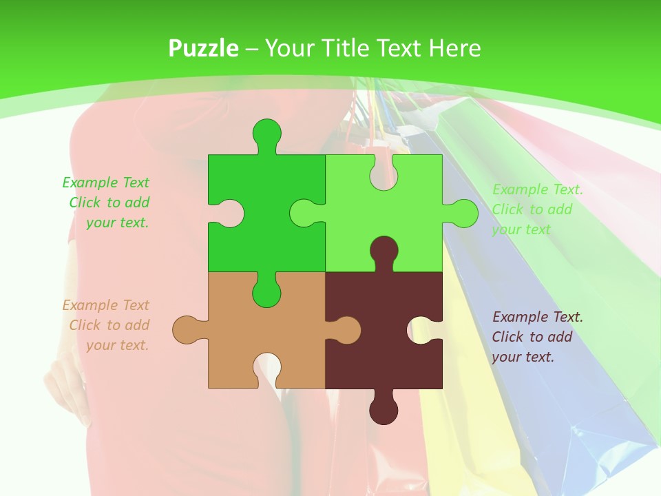 Bag Market Laughing PowerPoint Template