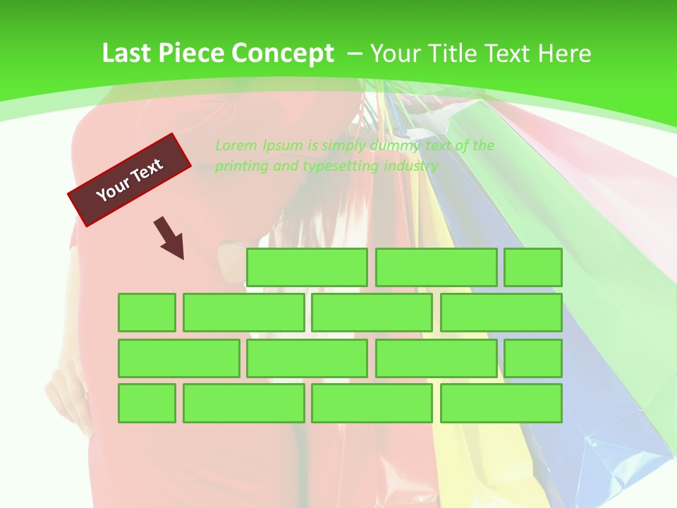 Bag Market Laughing PowerPoint Template