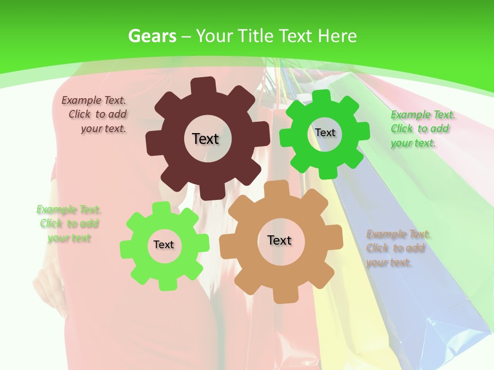 Bag Market Laughing PowerPoint Template