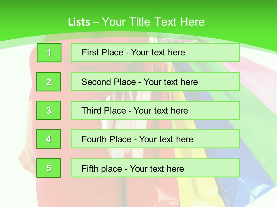 Bag Market Laughing PowerPoint Template