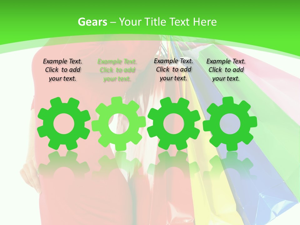 Bag Market Laughing PowerPoint Template