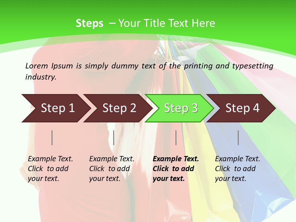 Bag Market Laughing PowerPoint Template