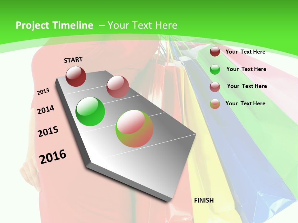 Bag Market Laughing PowerPoint Template