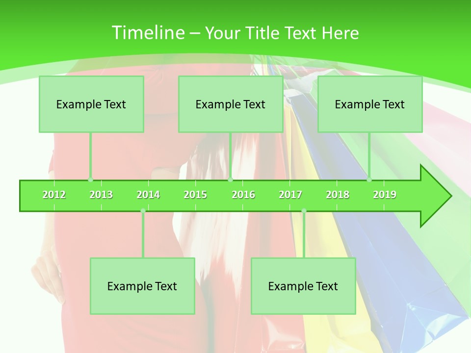Bag Market Laughing PowerPoint Template