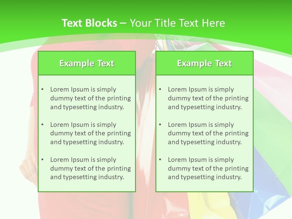Bag Market Laughing PowerPoint Template