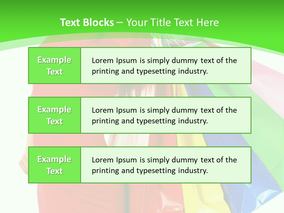 Bag Market Laughing PowerPoint Template