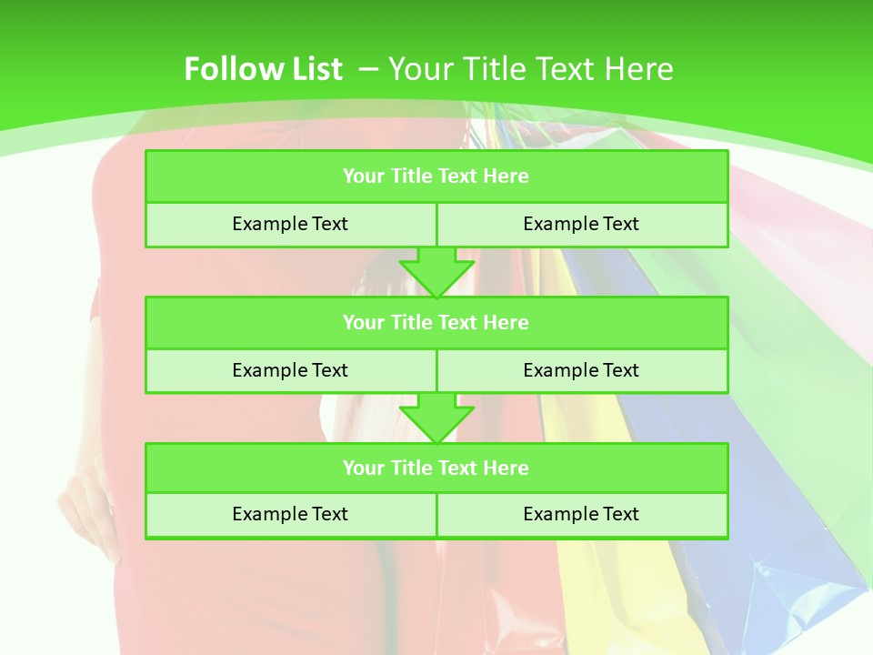 Bag Market Laughing PowerPoint Template