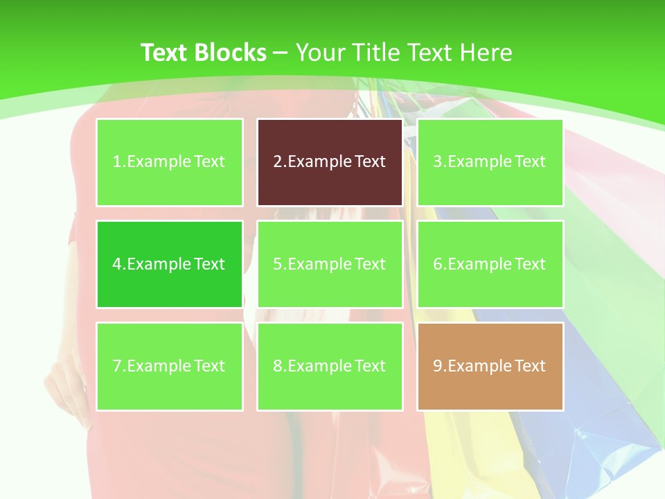 Bag Market Laughing PowerPoint Template