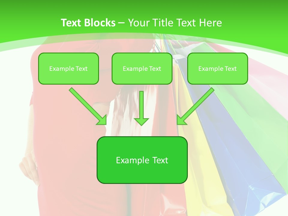 Bag Market Laughing PowerPoint Template