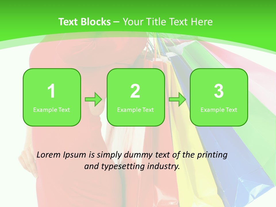 Bag Market Laughing PowerPoint Template