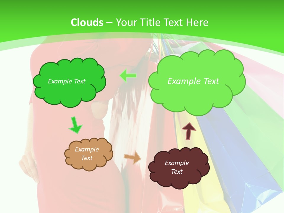 Bag Market Laughing PowerPoint Template