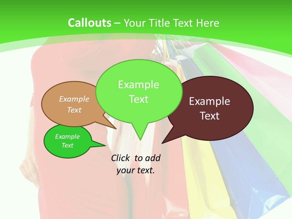 Bag Market Laughing PowerPoint Template