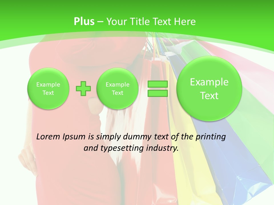 Bag Market Laughing PowerPoint Template