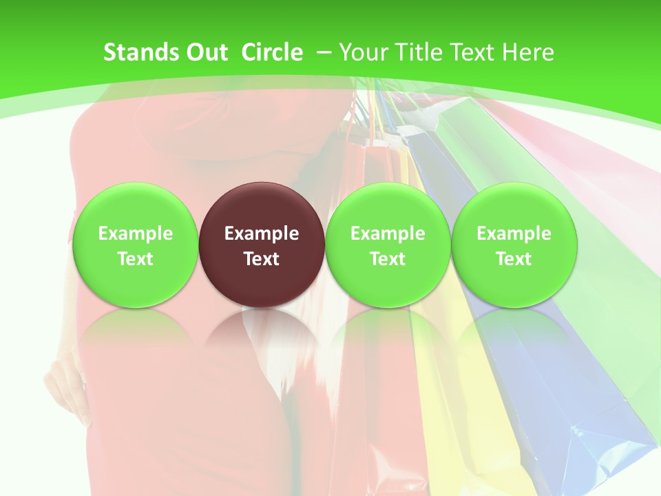 Bag Market Laughing PowerPoint Template